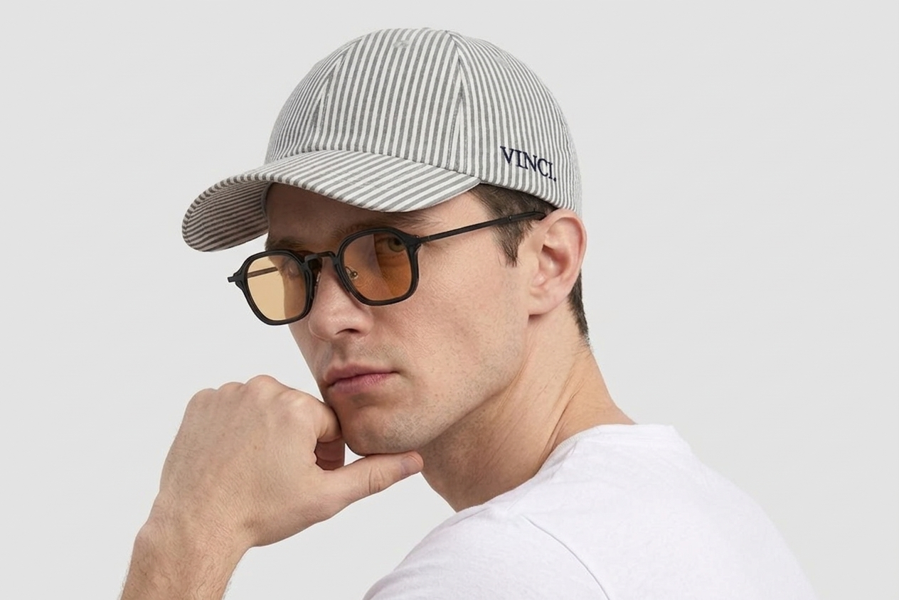 VINCI Striped Cap